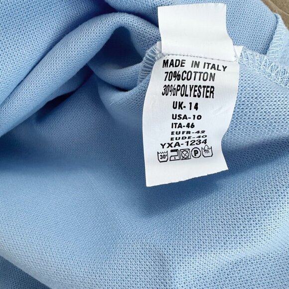 NWT Boohoo Baby Blue Shacket Jacket Italy 10 Long‎ - Picture 5 of 5